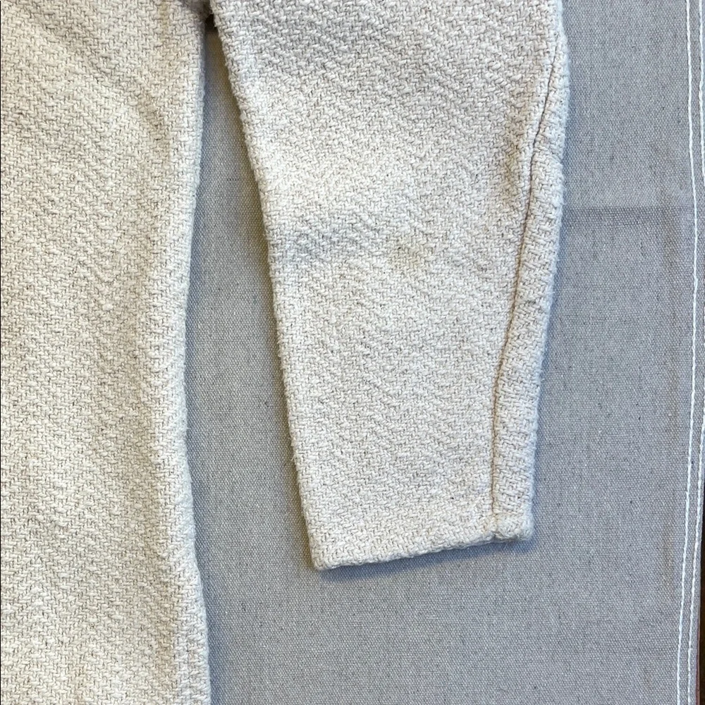 Earth Ragz Baja Hoodie Cream Pullover Sweater Textured Cotton Boho